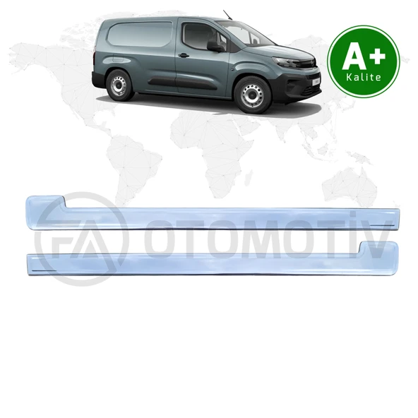 Opel Combo Panelvan Krom Sürgü Çıtası 2 Parça 2024 Model ve Sonrası ürün görseli 1
