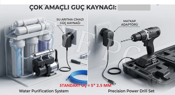 15v 1000 Ma Dc Adaptör 15 Volt 1 Amper Modem Vidalama Tornavida Matkap Adaptörü Şarj ürün görseli 1