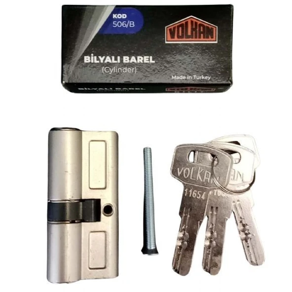 Volkan 506/B 68 mm ucuz ve kaliteli bilyalı barel kapı göbeği, silindiri ürün görseli 1