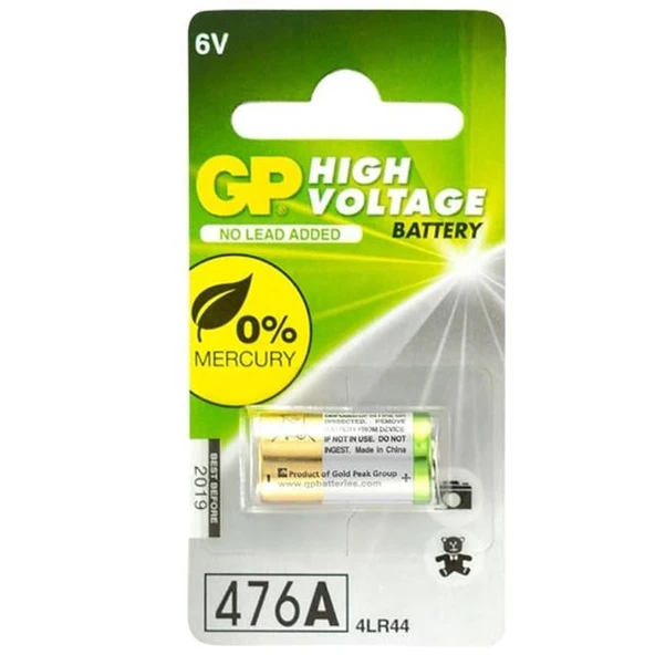 GP 476A 6 Volt Alkalin Pil  (4LR44) ürün görseli 1