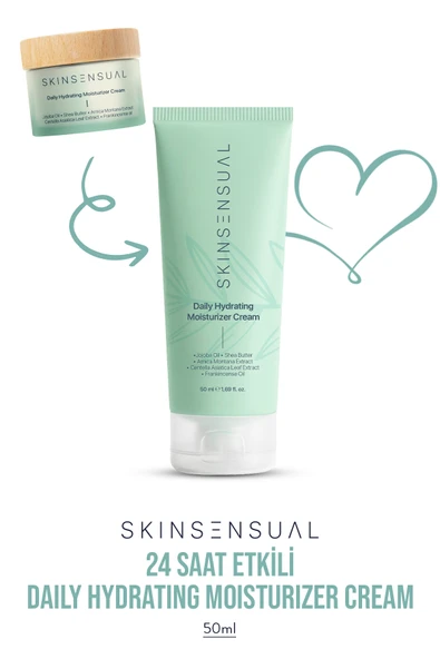 Skin Sensual Daily Hydrating Moisturizer Cream Jojoba Oil Shea Butter 24 Saat Etkili Nemlendirici ürün görseli 1