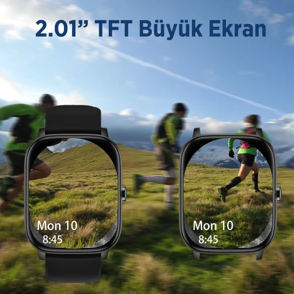 Bix SW03 Siyah Akıllı Saat - Resim 6