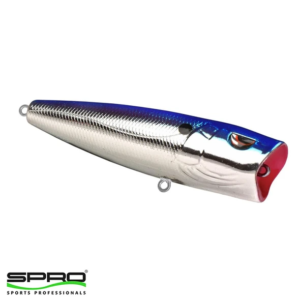 SPRO E POP 80 Chrome Blue Sert Balık Yemi ürün görseli 1