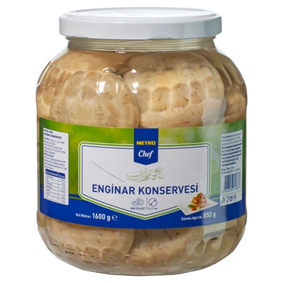 METRO Chef Enginar Konservesi 1,6 Kg 5-7Cm Sakız Cinsi Kılçıksız ürün görseli 1