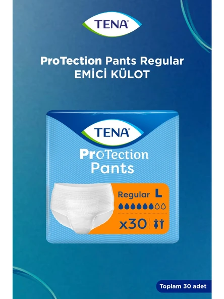 Tena Emici Külot Regular 6 Damla Büyük Boy L 30'lu 9 Adet Hasta Bezi ürün görseli 1