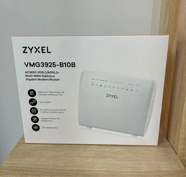 Zyxel VMG3925-B10B 300Mbps-1300Mbps Vdsl2 Destekli Kablosuz-AC1600 4 Port Modem ürün görseli 1
