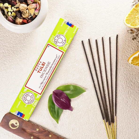 Satya Tulsi Kutsal Fesleğen Çubuk Tütsü - 15 gr Masala Serisi ürün görseli 1