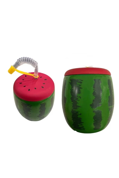 Karpuz Tasarımlı Pipetli Suluk 900 Ml ürün görseli 1