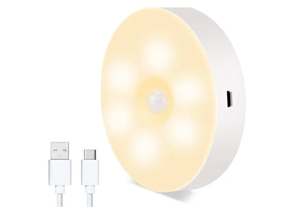Hareket Sensörlü Usb Şarjlı Led Işık Lamba - Resim 4