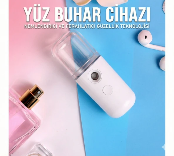 Şarjlı Mini Yüz Nemlendirici Dezenfektan Cihazı Mist Sprayer ürün görseli 1