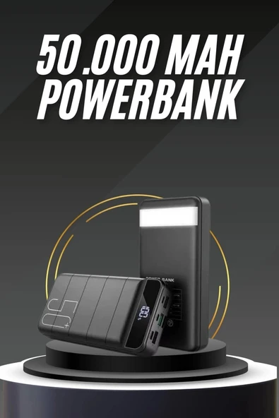 50.000 Mah Led Dijital Göstergeli Usb Çıkışı Powerbank ürün görseli 1