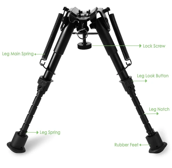Üstün Metal Alaşım Bipod Çatalayak - Resim 3