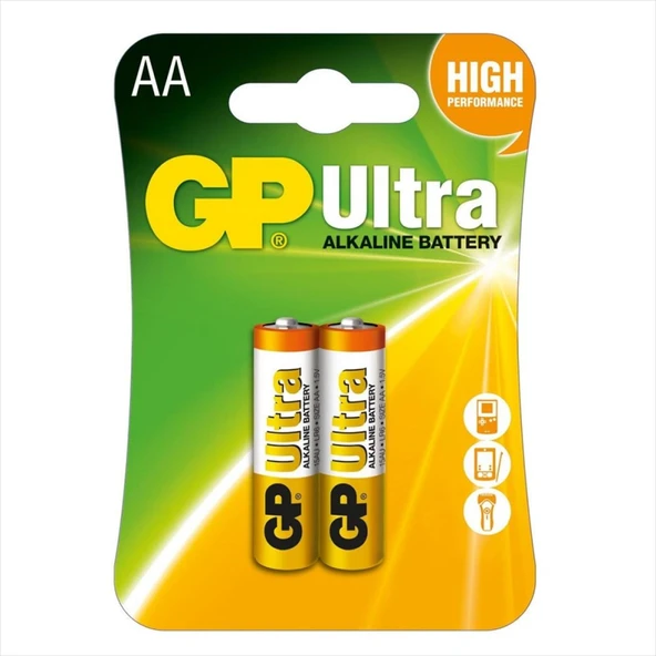 Gp Ultra Alkalin Aa Kalem Pil 2li ürün görseli 1