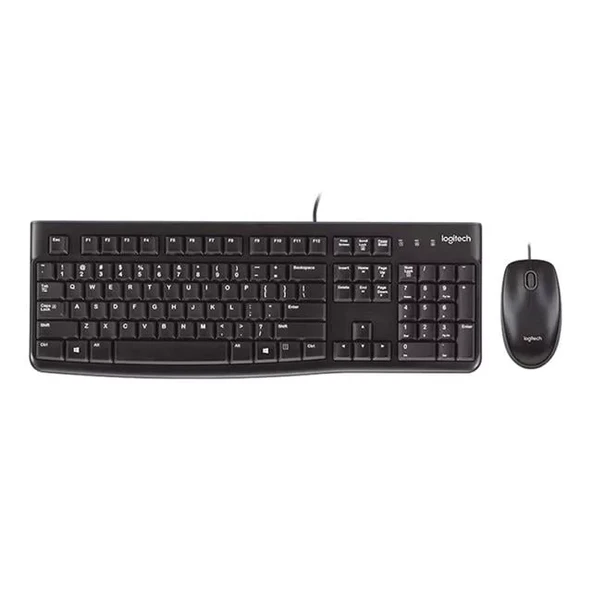 Mk120 Usb Q Siyah Kablolu Klavye + Mouse Set - Resim 2