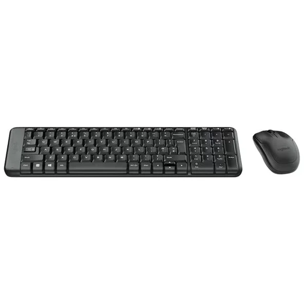 Mk220 Q Tr Siyah Klavye Mouse Set - Resim 2