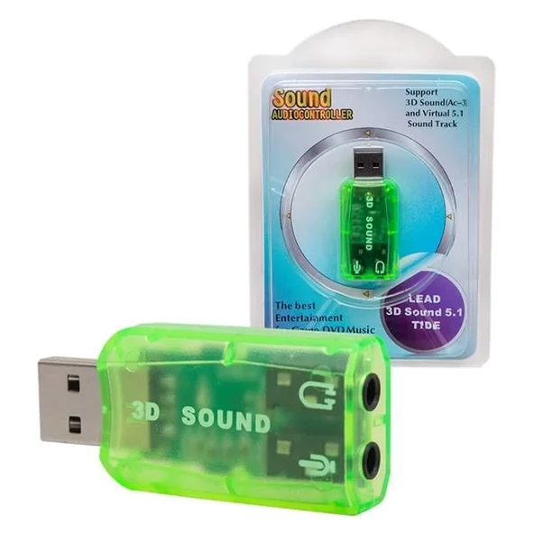 5.1 Channel Usb 2.0 Ses Kartı ürün görseli 1