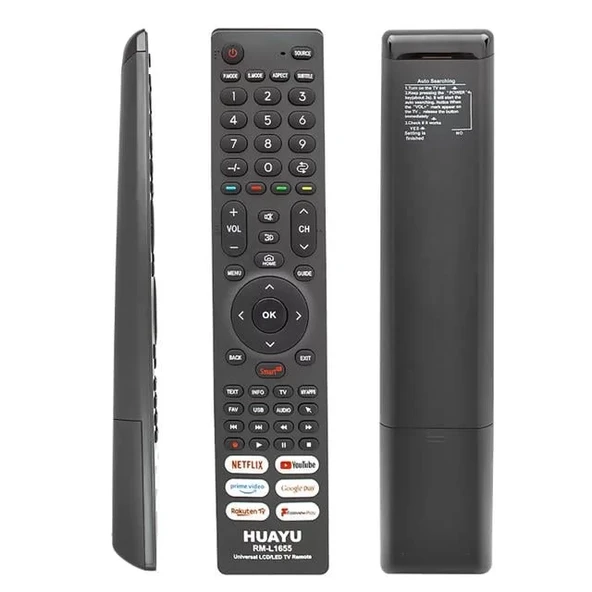 Huayu Rm-L1655 Netflix-Youtube-Prime Video-Google Play Tuşlu Lcd Led Tv Kumandası ürün görseli 1