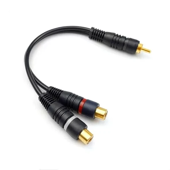 Elektromer 1 Rca Erkek 2 Rca Dişi 25 Cm Anfi Y Kablo ürün görseli 1