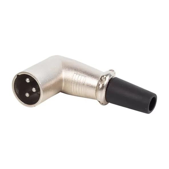Fiş Erkek 90 Derece L Tip Xlr Fiş ürün görseli 1