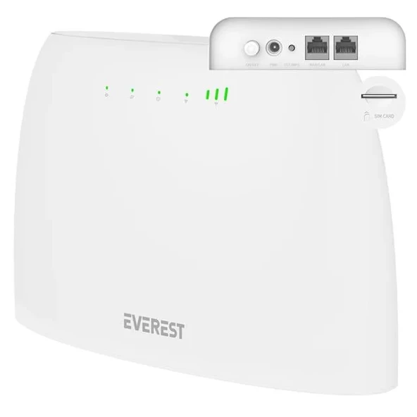 Ewr-4G03 4G Lte Router Sım Kart Girişli 300 Mbps 2.4Ghz Wan/Lan Portlu Yönlendirici ürün görseli 1
