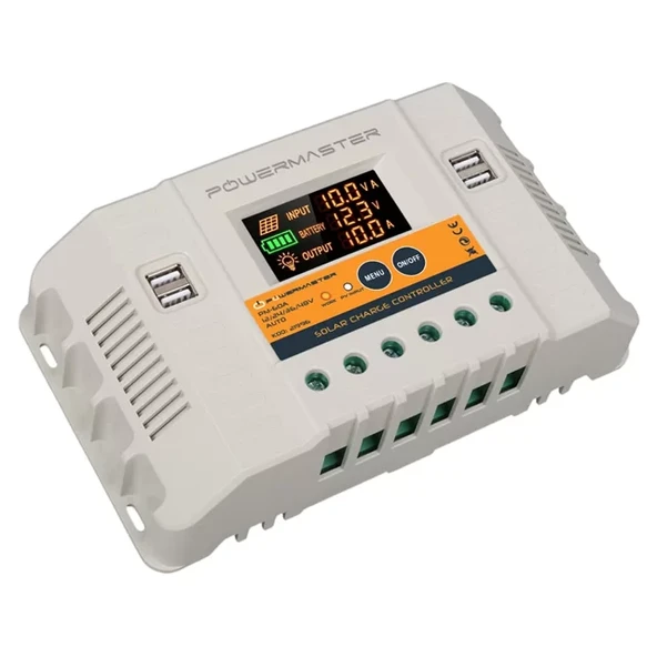 Pm-60A 12V-24V-36V-48V 60A 4 Usb'Li Dijital Otomatik Solar Regülatörü ürün görseli 1