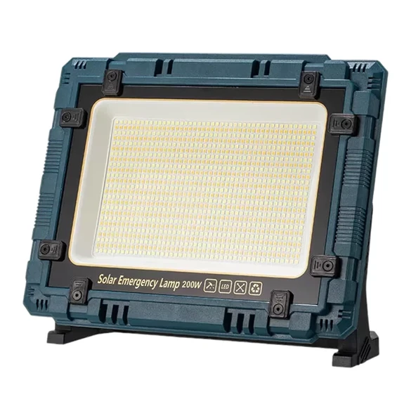 W8109-1 Kamp Tipi 200 Watt Ledli Solar Aydınlatma / Acil Durum Lambası ürün görseli 1