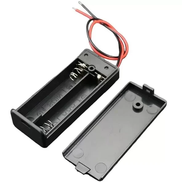 2'Li Aa Kapaklı Switch'Li Pil Yuvası (Ic-233C - Resim 3