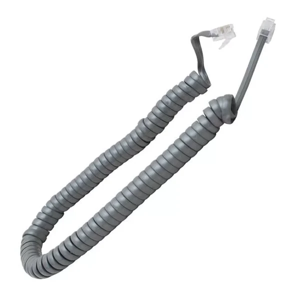 Telefon Spiral Kablo Gri ürün görseli 1
