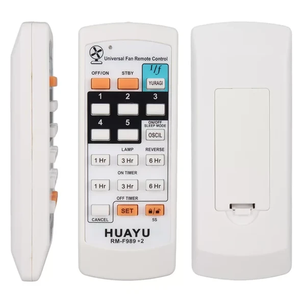 Huayu Rm-F989+2 Vantilatör Akıllı Kumanda ürün görseli 1