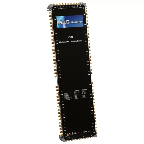 Mag Platinum 10/72 Multiswitch - 10 Giriş 72 Çıkışlı Merkezi Uydu Santrali Hybrid 3D Destekli ürün görseli 1