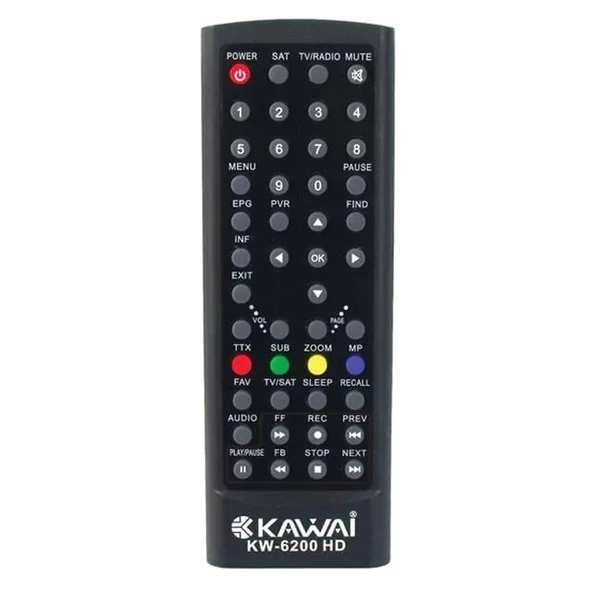 Kawai Kw-6200 Uydu Alıcı Kumandası ürün görseli 1