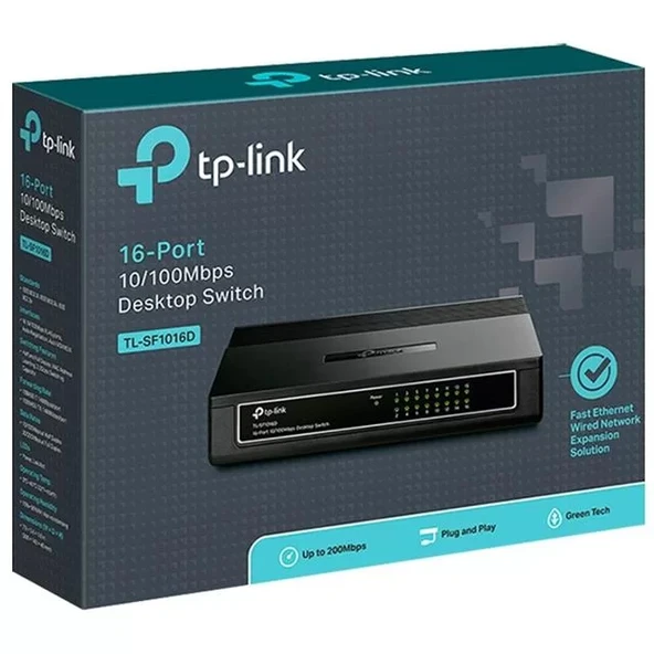 Tp-Link Tl-Sf1016D 16 Port 10-100 Mbps Ethernet Switch - Resim 5