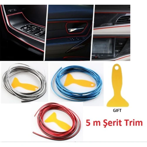 Araba Dekorasyon 5 Metre Şerit Trim ürün görseli 1