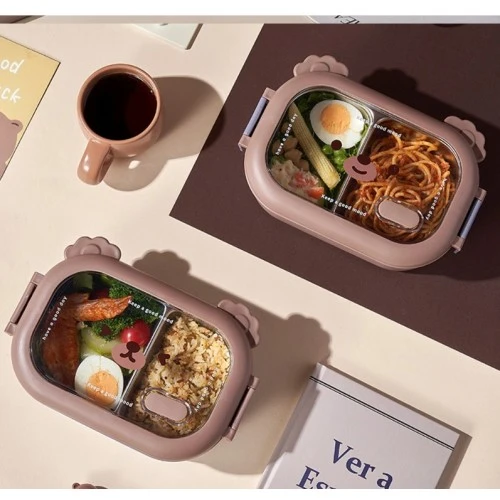 Bölmeli Paslanmaz Çelik Yemek Kutusu ürün görseli 1