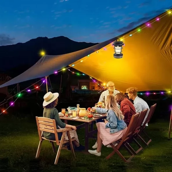 Hop-8819 Solar Sensörlü Kamp Lambası - Resim 4