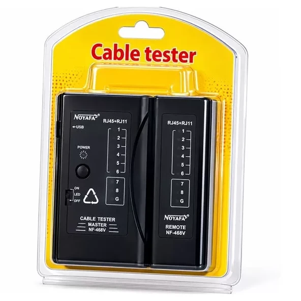 Noyafa Nf-468V Ağ / Telefon Kablo Test - Resim 5