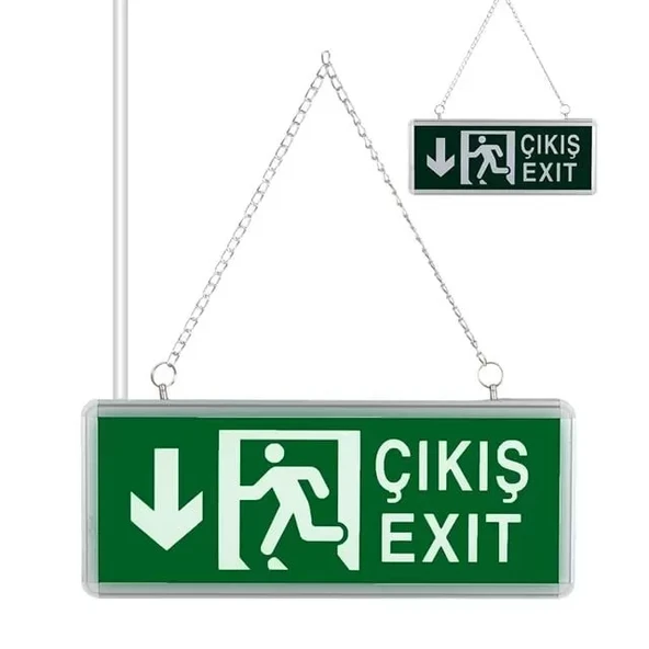 Zmr Zmr-670/Y.02 3W Yukarı-Aşağı Yön Acil Çıkış Yönlendirme Tabelası - Lambası (38X30X36Mm) ürün görseli 1