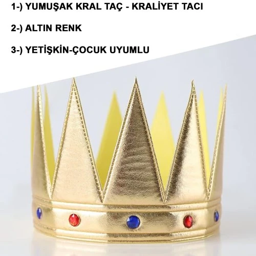 Kral Kraliyet Tacı Yetişkin Çocuk - Resim 4