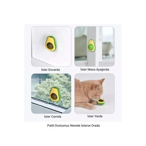 Avokado Nanesi Cat Mint Oyun Topu - Resim 2