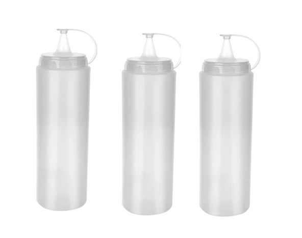Şeffaf Sos Şişesi - 1000Ml Dev Boy 3 Adet ürün görseli 1