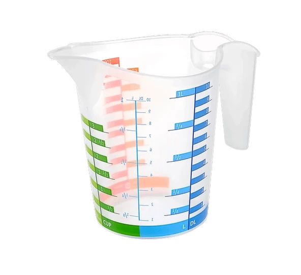 Ölçü Kabı Dereceli Renkli 1000 Ml + 300 Ml Set - Resim 2