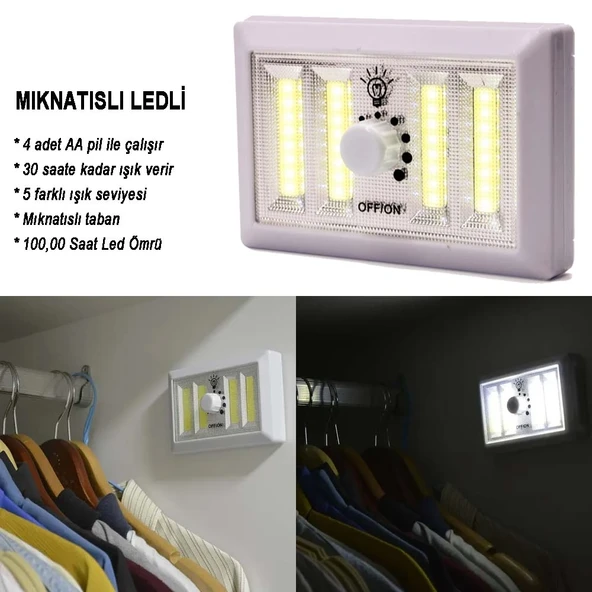 Dimmerli Işık Seviyesi Ayarlanabilir Ledli Lamba Wt-383 ürün görseli 1