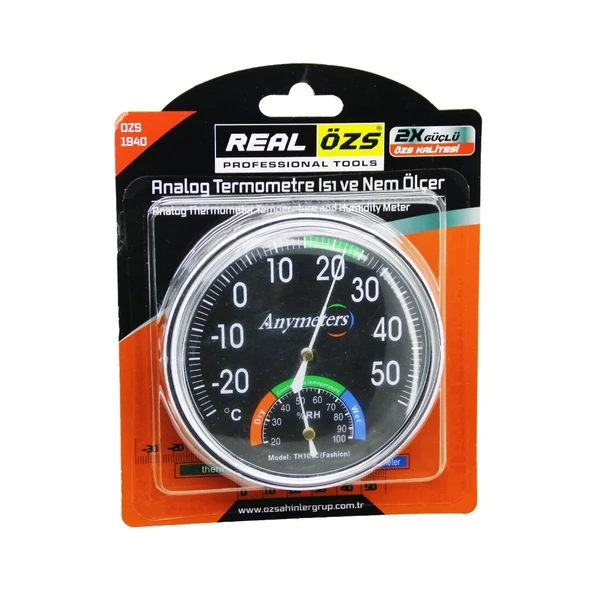 Analog Termometre Isı Nem Ölçer Anymeters ürün görseli 1