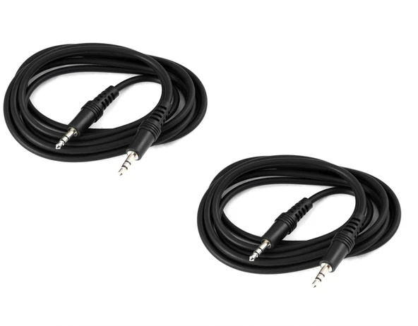 2 Adet Aux Kablosu 100 Cm - Resim 2