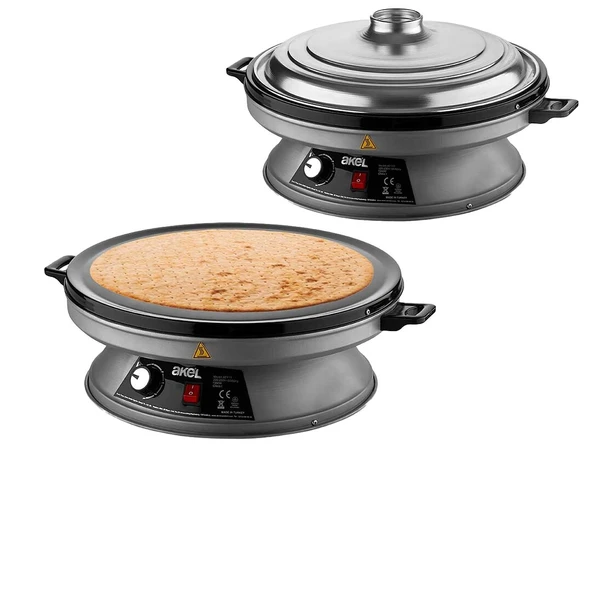 Katmer Yufka Sacı Termostatlı Standlı 3000W Emaye Kaplı Geniş Üst Yüzey 53Cm Genişlik ürün görseli 1