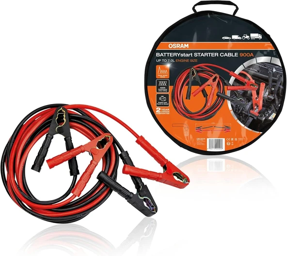 Osram Akü Takviye Kablosu Batterystart Starter Cable 900A Osr OSC350A ürün görseli 1