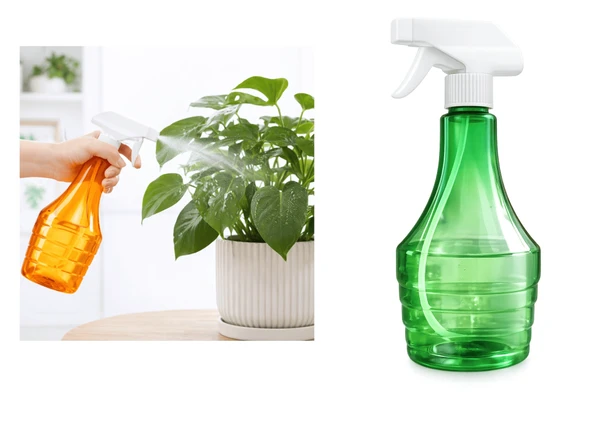 Çok Amaçlı Fısfıs Çiçek Sulama Şeffaf Su Sprey Şişesi 500 Ml ürün görseli 1