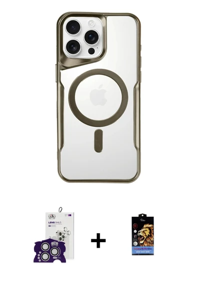 MARSİLYAN™- iPhone 16 Pro Max Kılıf Yadigar Klasik Özel Seri - Siyah Buffer Hayalet Cam Ekran Koruyucu + Bilvis Titan Ka ürün görseli 1