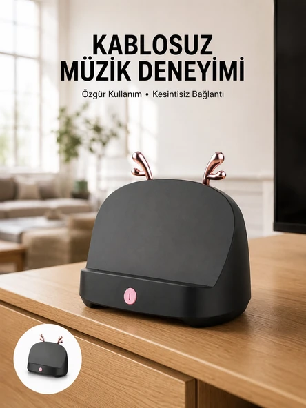 Kablosuz Bluetooth Hoparlör Telefon Koyma Özelliği Yüksek Ses Kaliteli ürün görseli 1
