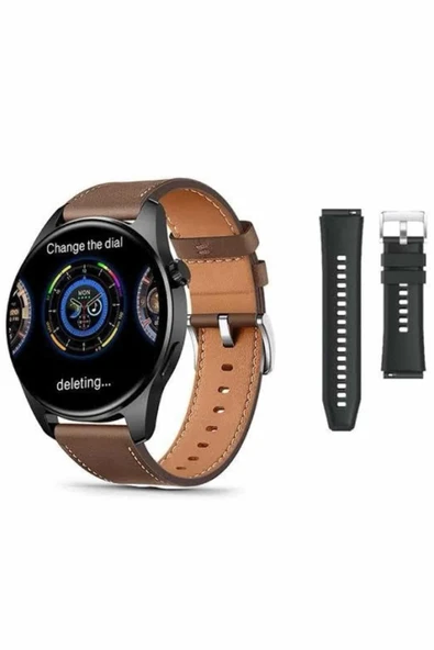 Akıllı Saat 1.5 Inç Ekran Çift Kordonlu Gps Nfc - Resim 3